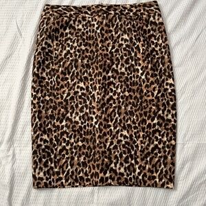 Loft animal print skirt